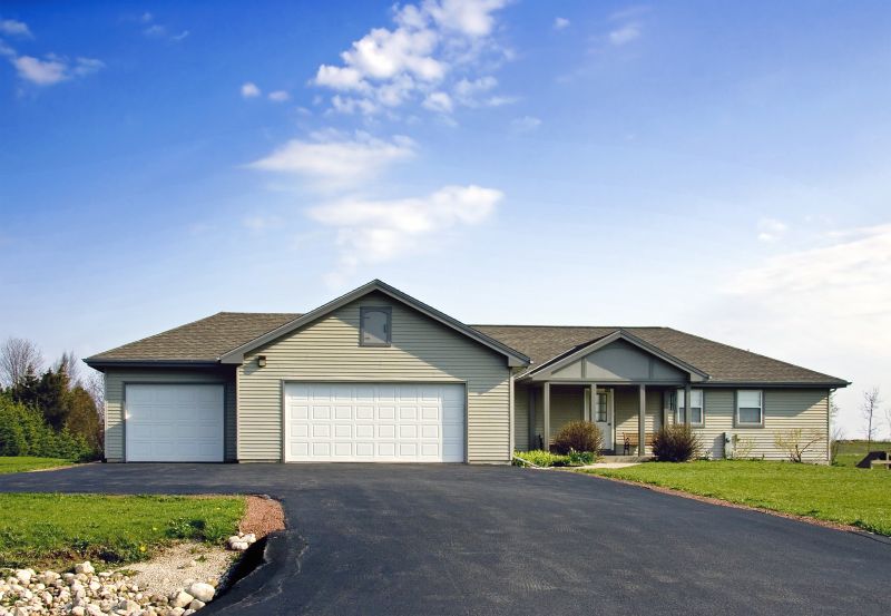 Blacktop Driveway with Fresh Sealcoat